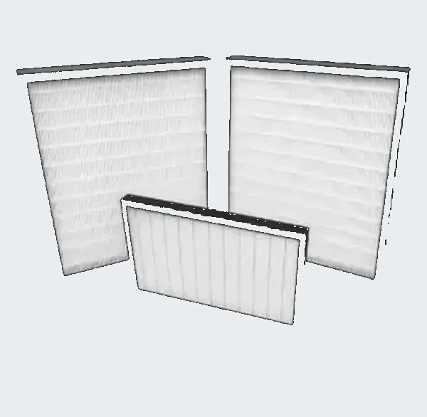 Minipleat panel air filter manufactured by Braden Filtration